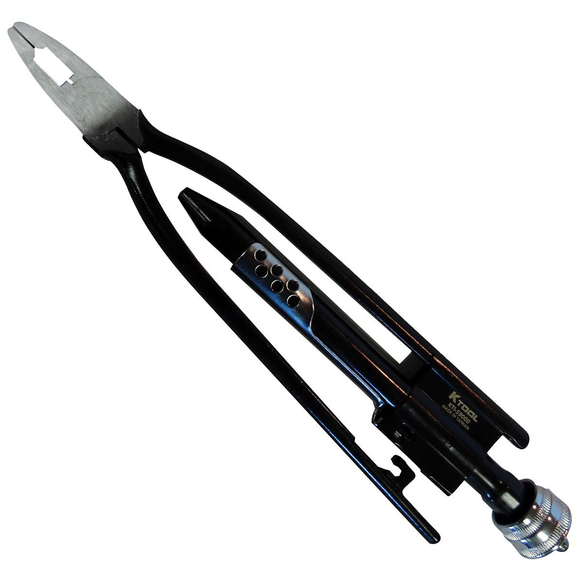 K Tool International Auto Return Wire Twister Pliers — 9in., Diagonal Nose, 0.041in. Wire Capacity, Model# KTI59000